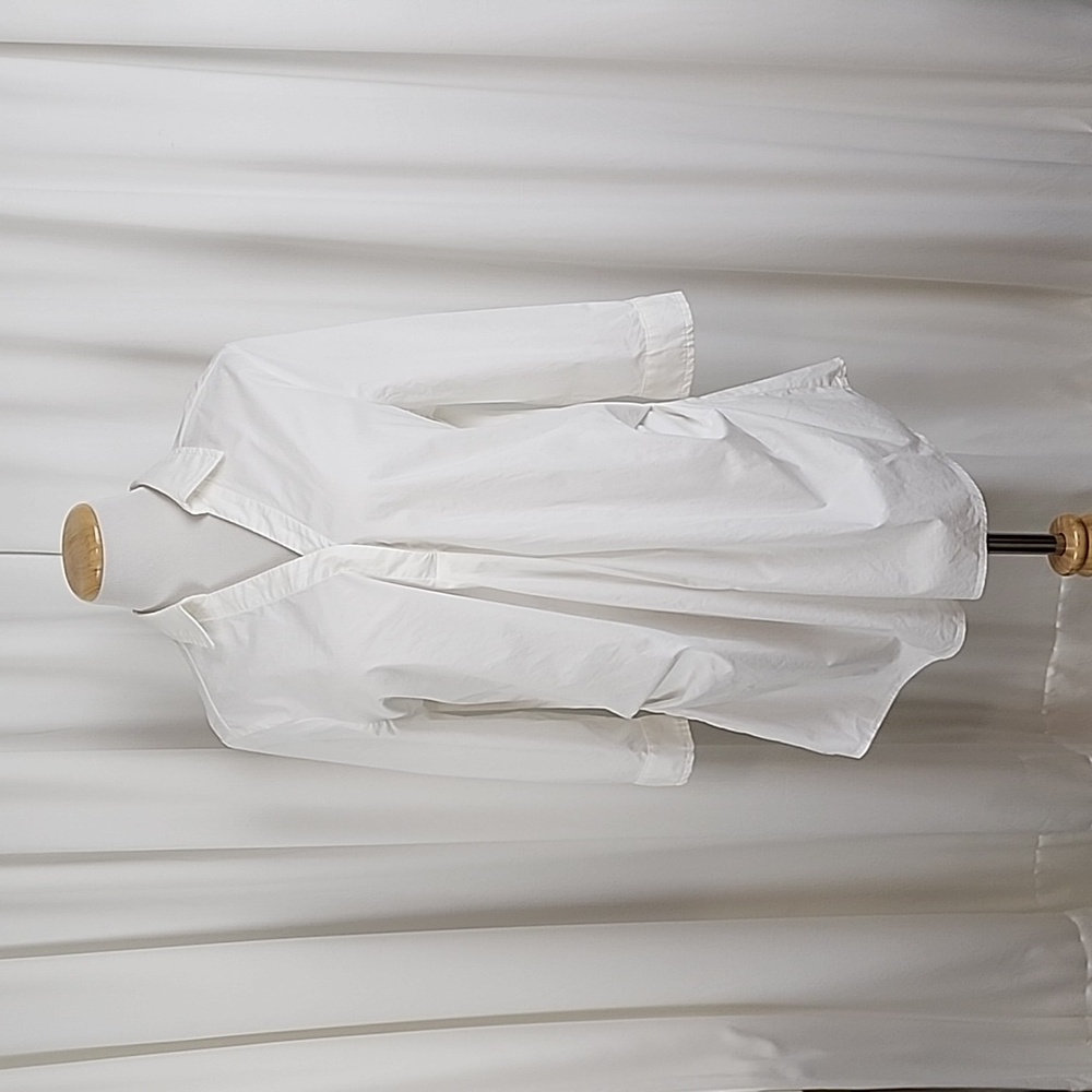 isabel Maternity by Ingrid & Isabel Side Pleated Popover Blouse White